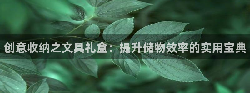 九游會老哥論壇修車：創(chuàng)意收納之文具禮盒：